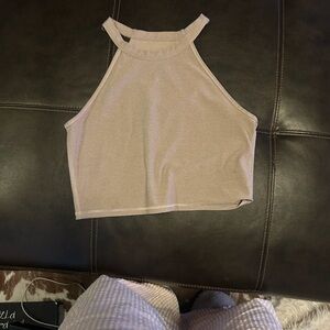 Calvin Klein Collection Beige Crop Top